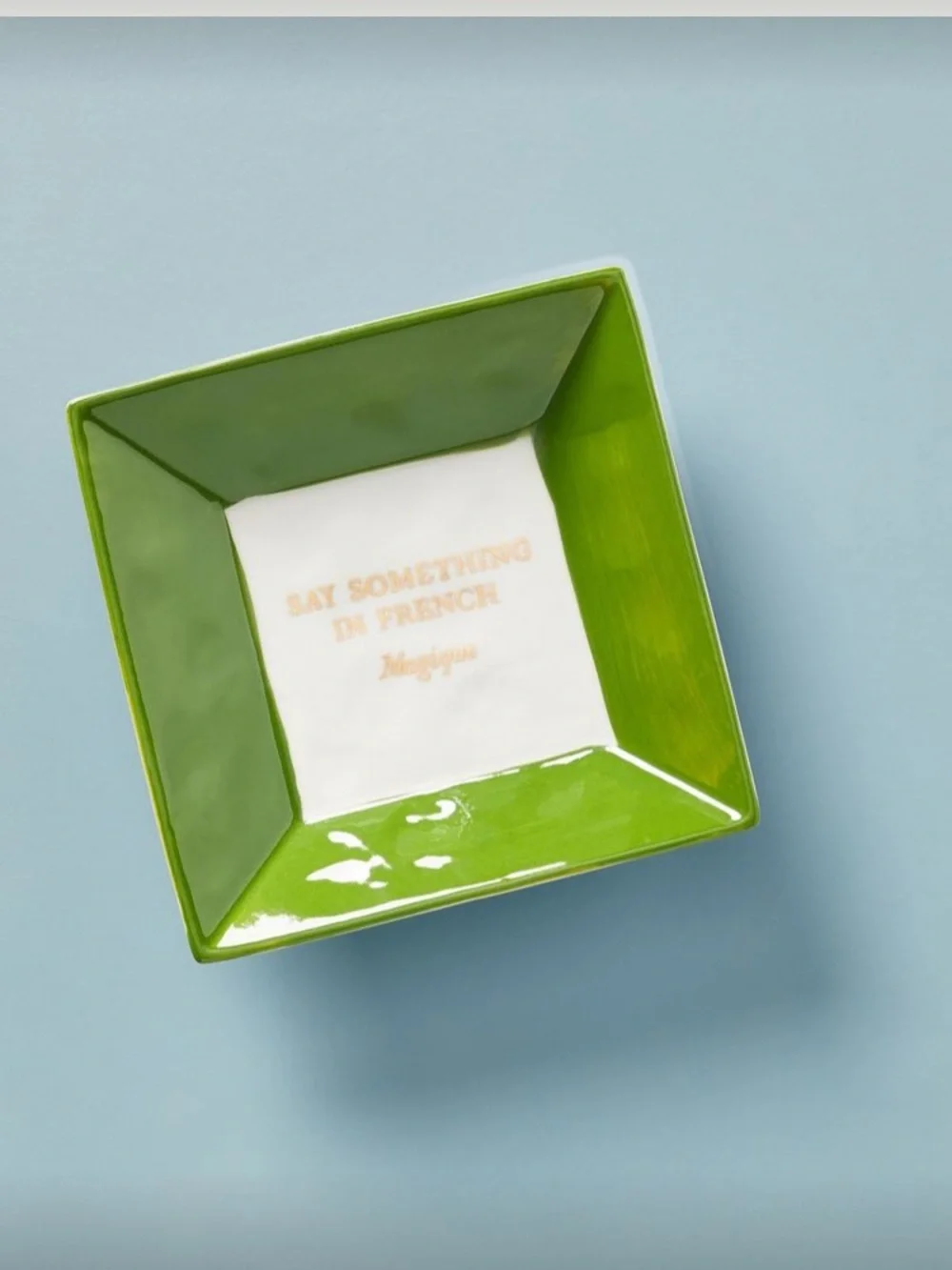 Anthropologie Hotel Magique Trinket Dish Say Something in French - NWT